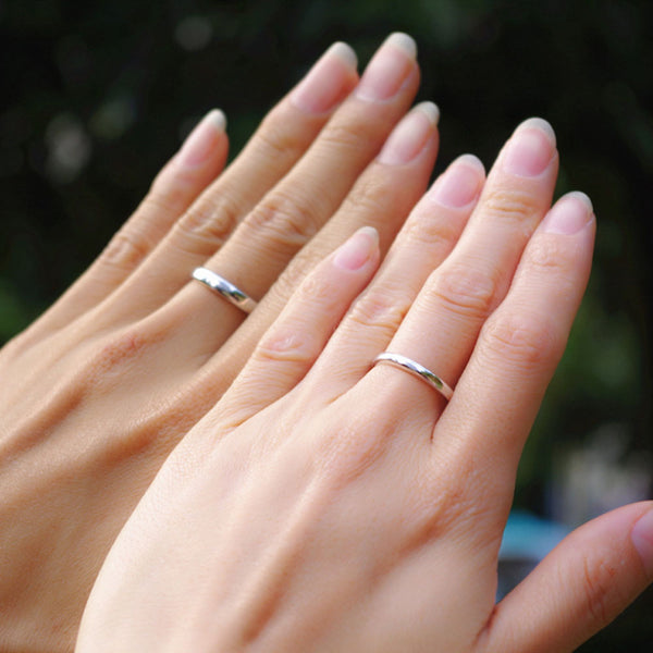 Simple Sterling Silver Rings Adjustable Wedding Rings For Women(Price For a Pair)