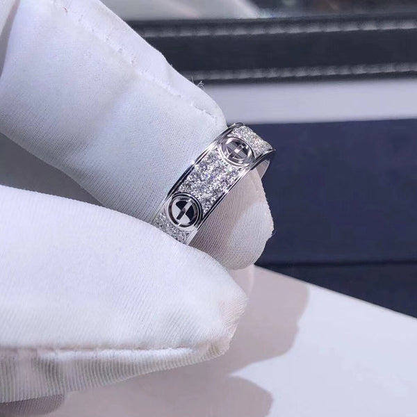 Sterling Silver Rings for Women Full Diamond Fashion Wedding Rings for Women